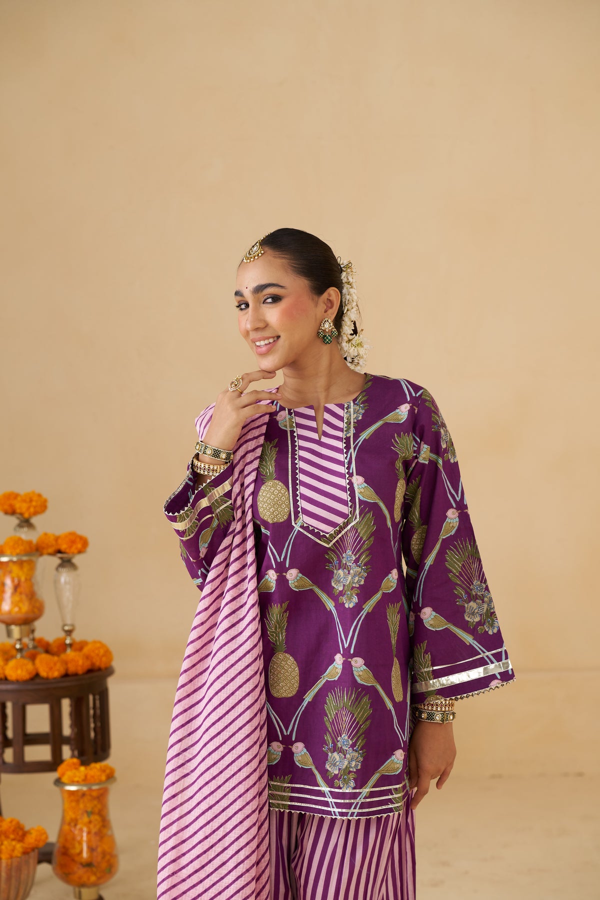 Sunehari farshi set (pre booking - delivered before diwali)