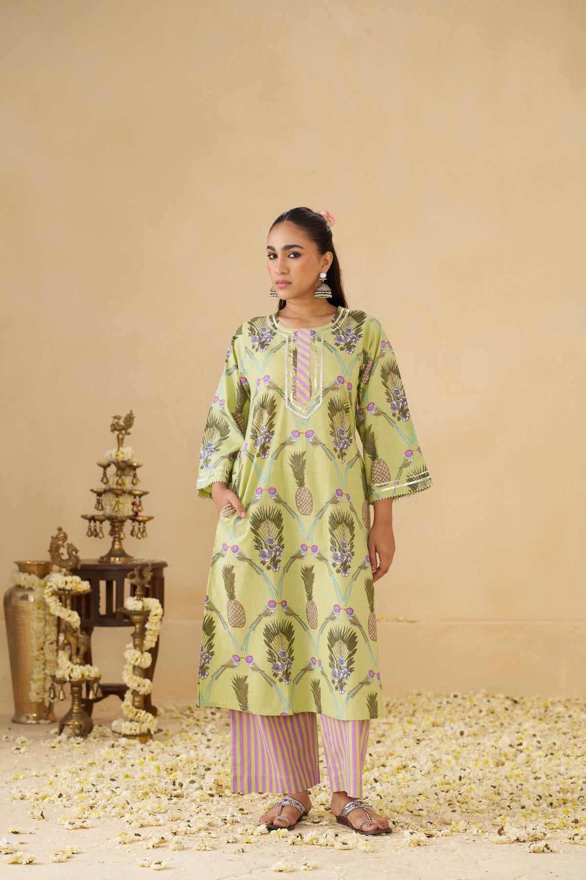 Nimbu Kurta set
