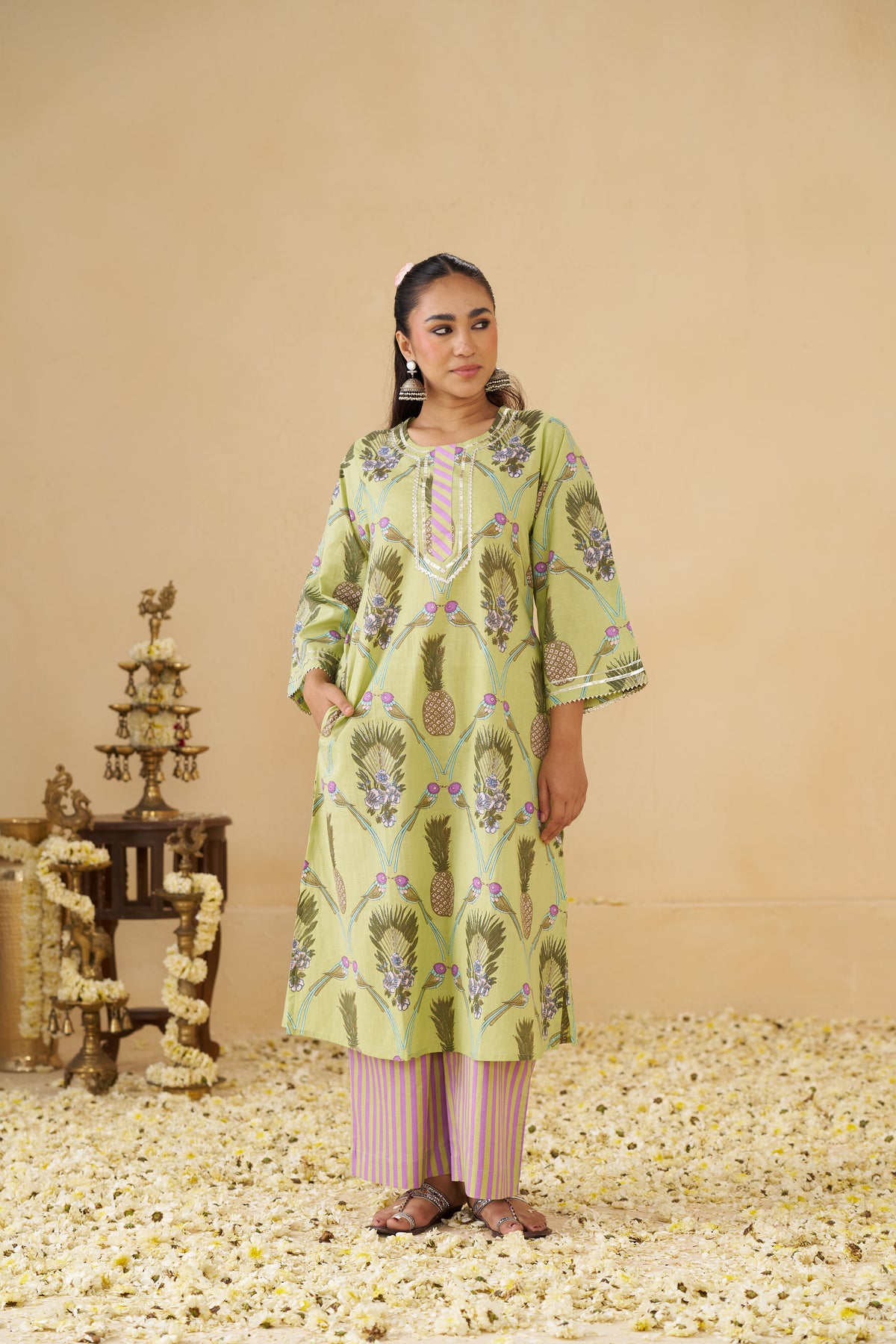 Nimbu Kurta set