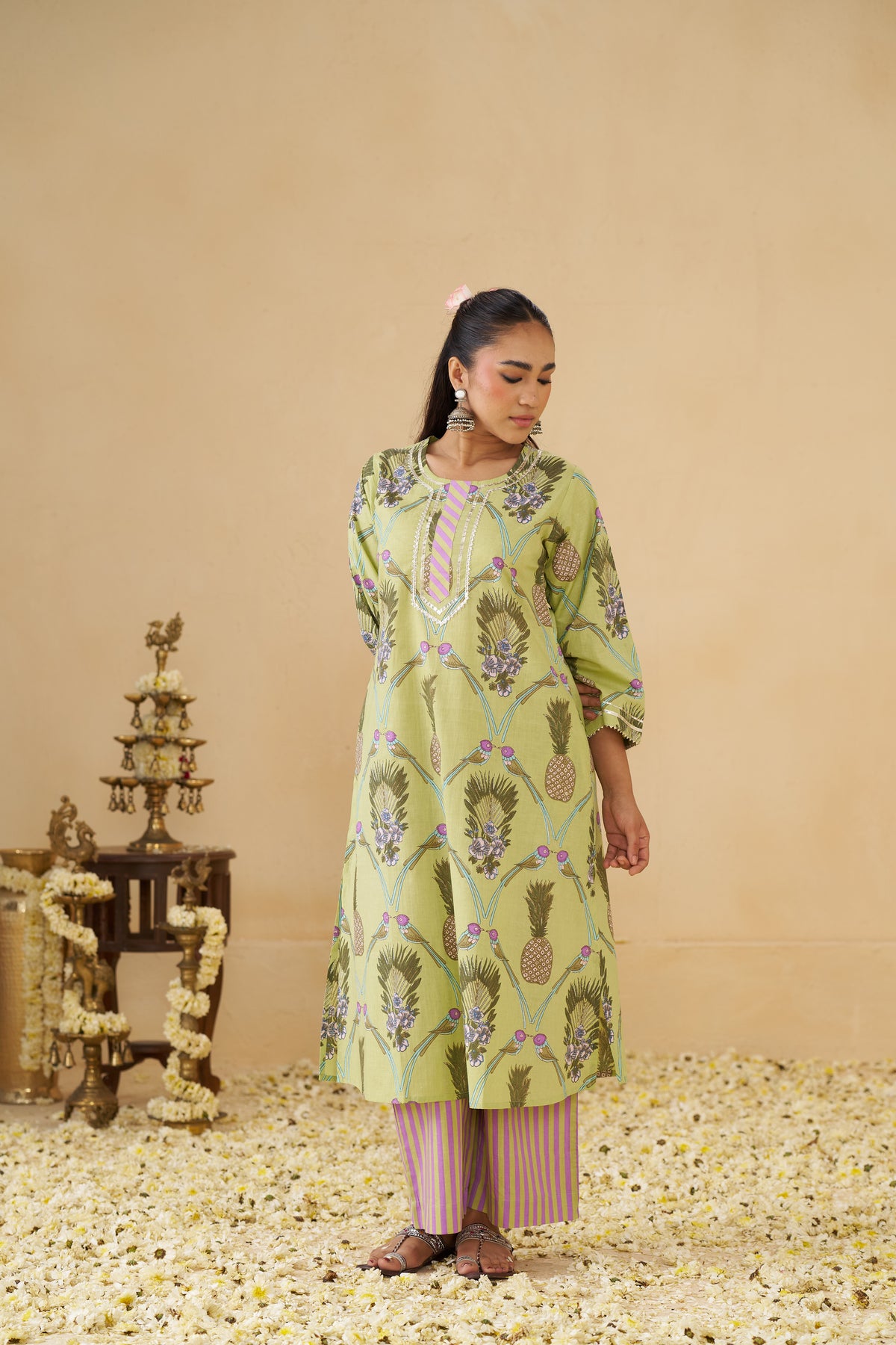 Nimbu Kurta set