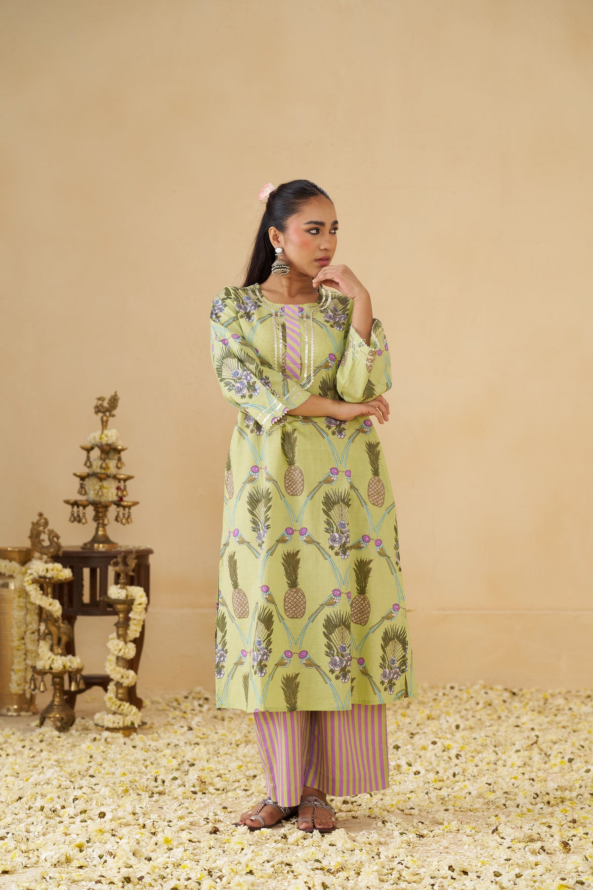 Nimbu Kurta set
