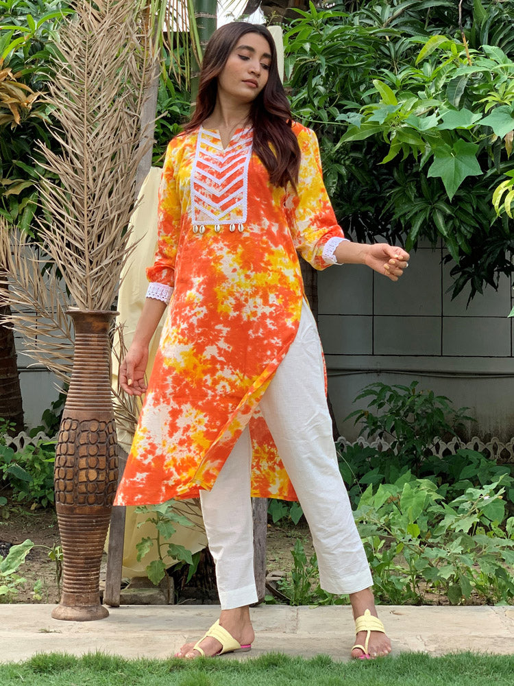 White Crepe Silk Pant