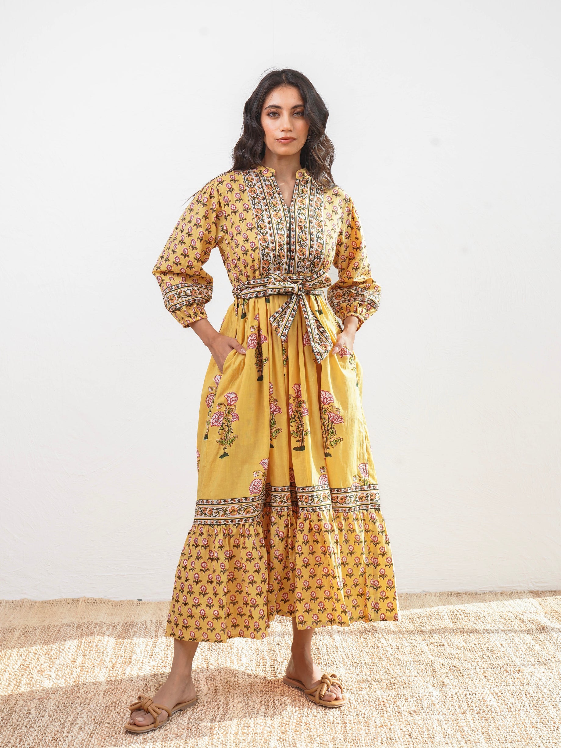 Adaa  yellow dress