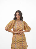 YELLOW BUTI DRESS