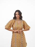 YELLOW BUTI DRESS