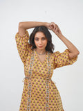 YELLOW BUTI DRESS
