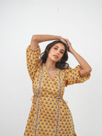 YELLOW BUTI DRESS