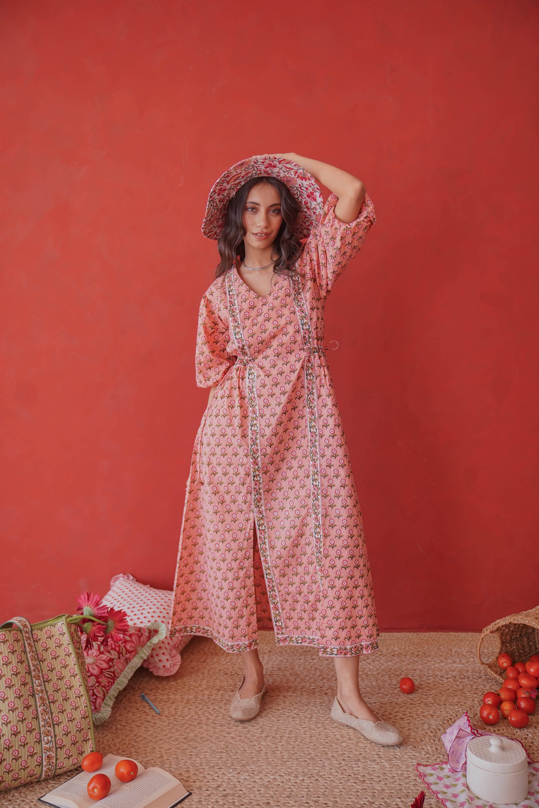 PINK BUTI DRESS