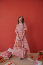 PINK BUTI DRESS