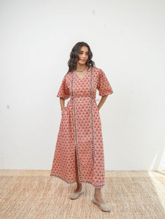 PINK BUTI DRESS