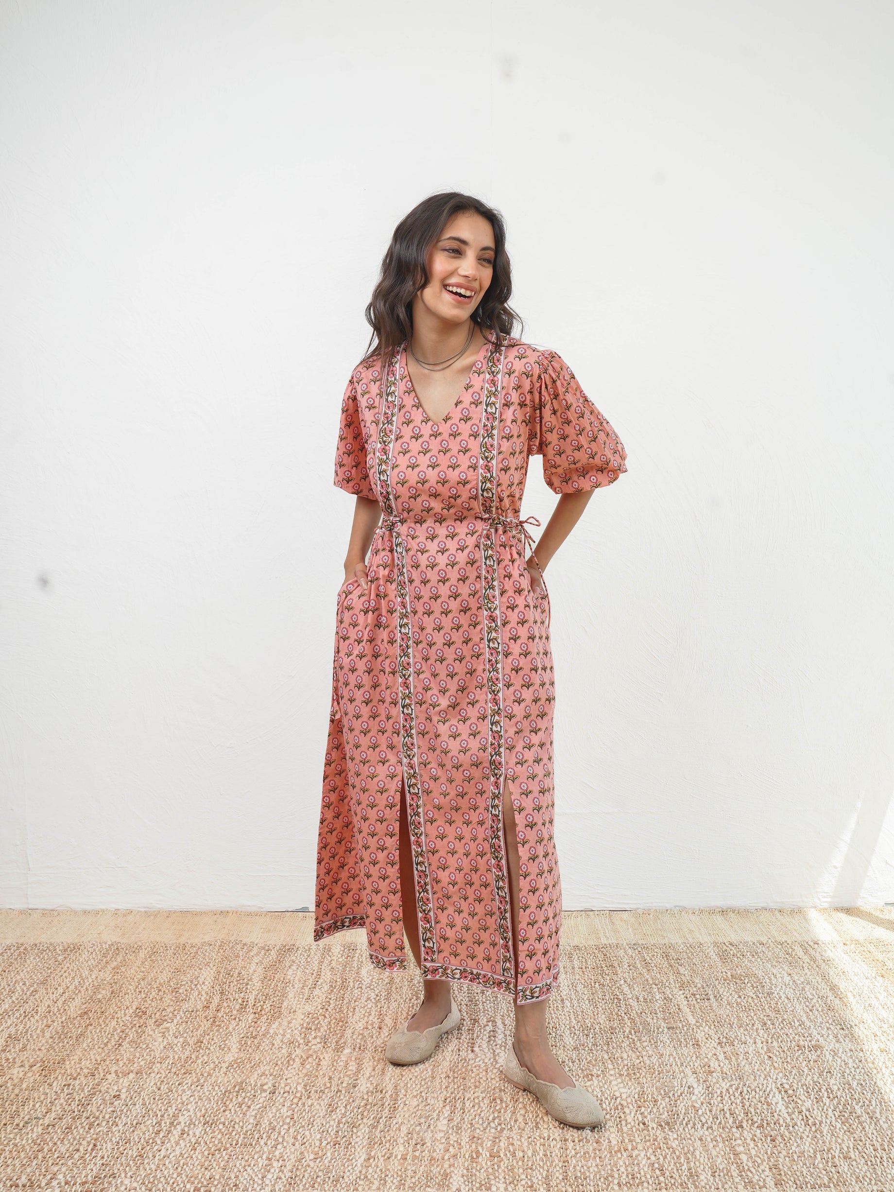 PINK BUTI DRESS