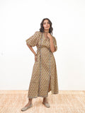 GREEN BUTI DRESS