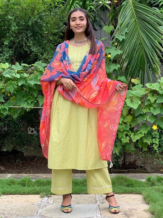 Pistachio Paisley Suit set