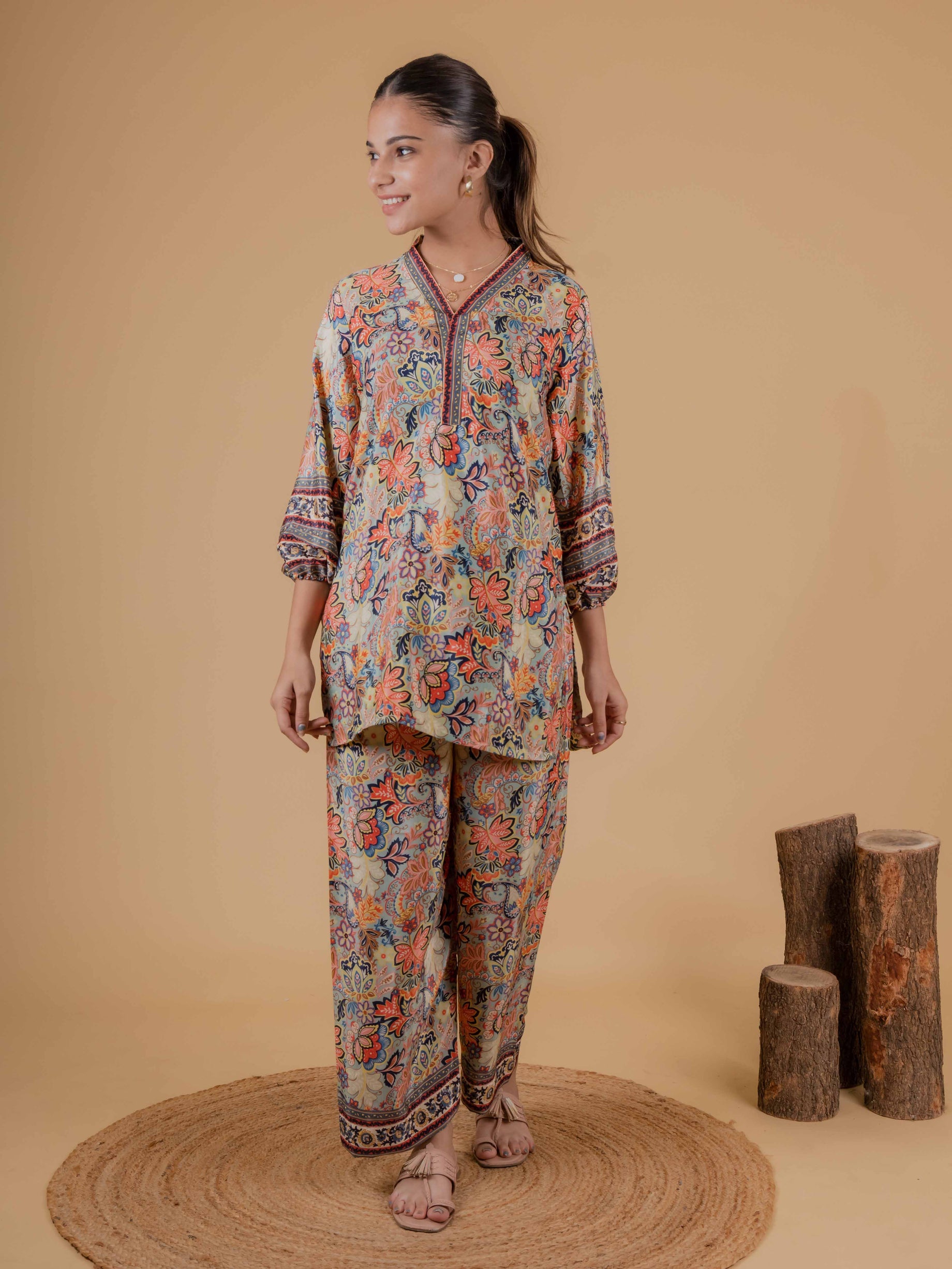 Multi Color Co-ord set